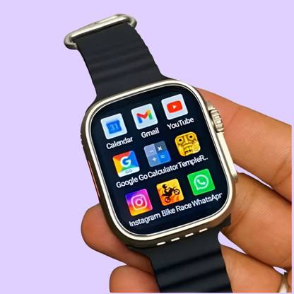 BOOMLY New T800 Ultra Smartwatch With BT Calling & Fast Charging Smartwatch