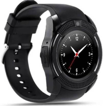 Clairbell XYZ31_NY77-New Smartwatch V8 Black Smartwatch (Black Strap) Smartwatch