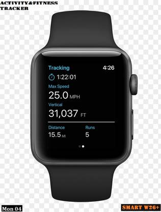 jorugo F909(W26+) PRO MULTI FACES HEART RATE SMART WATCH BLACK(PACK OF 1) Smartwatch