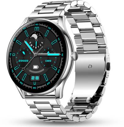 Pebble Cosmos Bold Pro 1.39" HD Display Luxury Metal Straps, BT Calling,Voice Assistant Smartwatch