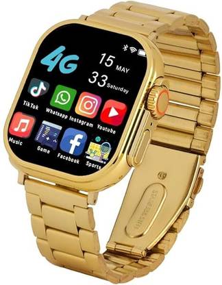 CEMP S9 Ultra Gold Edition With Sports Mode Golden SmartWatch for Businessman T1 Smartwatch