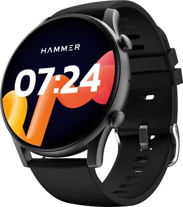 Hammer 1.43" AMOLED Round Dial Premium Mettalic BT calling, Multiple Sports Modes Smartwatch