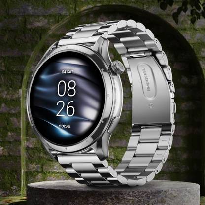 Noise Mettle 1.4'' display, Stainless Steel finish with Metal Strap, Bluetooth Calling Smartwatch