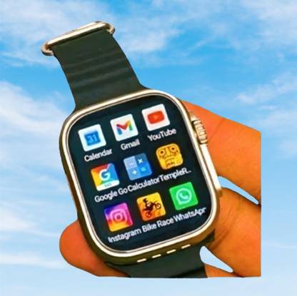 BOOMLY T800 BT Calling 1.69" HD Display, 140+ Watchfaces, Complete Health Monitoring Smartwatch