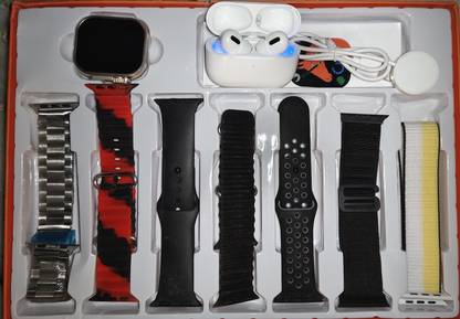 dicrobots Combo of iWatch ultra 7 strap + bluetooth earbuds Smartwatch