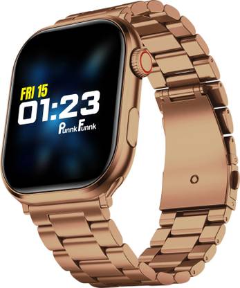 PunnkFunnk 2.1"Amoled Display Bluetooth Calling Fitness Music Water Resistance Voice Assist Smartwatch