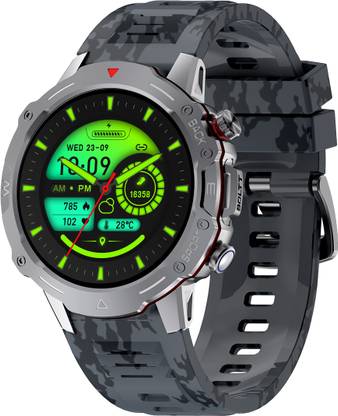 Fire-Boltt Grenade 1.39 HD Display, BT Calling, 350 mAh Battery & 123 Sports Modes Smartwatch  (Camo Black Strap, 22 cm) at Rs. 1699