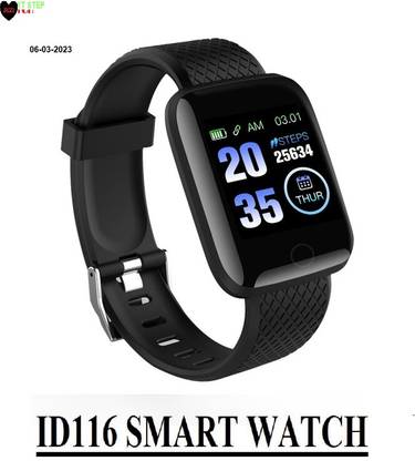 SAWARDE DS1524 ID116_ ADVANCE STEP COUNT SLEEP TRACKER SMARTWATCH BLACK(PACK OF 1) Smartwatch