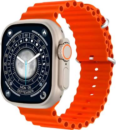Clairbell PC-I8 ULTRA Smartwatch (Orange Strap, Free Size) Smartwatch