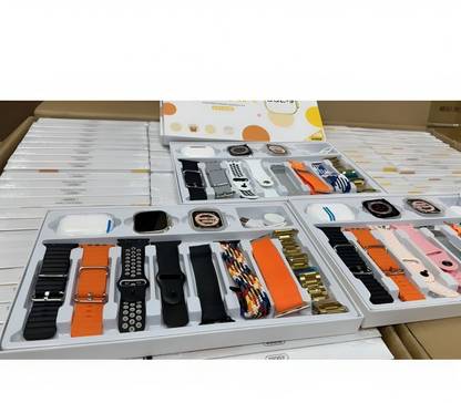 Melbon H20 Ultra Bluetooth calling, Phone Book,Music Control,Voice assis. with 1 - TWS Smartwatch