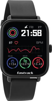 Fastrack Reflex 2 with Large 1.8" HD Display, BT Calling, Music Storage & TWS Connect Smartwatch