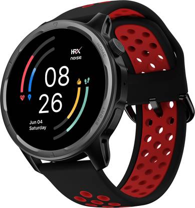 Noise Bounce by Hrithik Roshan, 1.39" Round ,100+ Sports Modes, Dual Tone Strap Smartwatch
