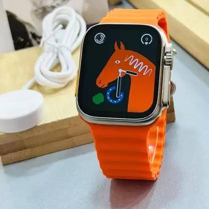 OEEBI pack of 2 T800 Ultra Smartwatch Bluetooth calling, wireless charging (orange) Smartwatch