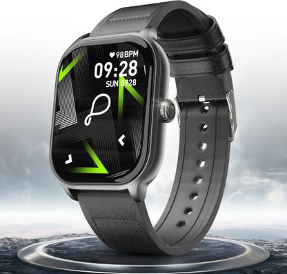 Pebble Edge 2.01'' True HD Display, Premium Leatherette Strap, High Performance Chipset Smartwatch