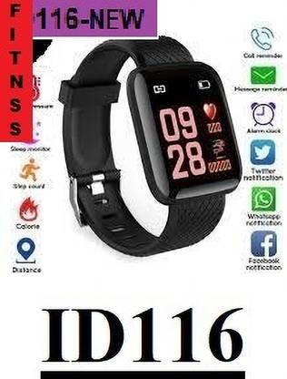 Stybits K66 ID116_ ADVANCE HEART RATE SLEEP MONITOR SMART WATCH BLACK(PACK OF 1) Smartwatch