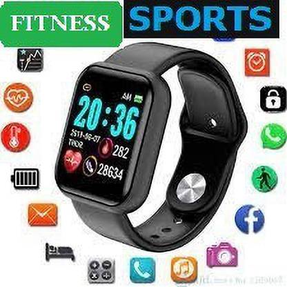 Bashaam D1953(A1) PLUS STEP COUNT BLUETOOTH SMART WATCH BLACK (PACK OF 1) Smartwatch