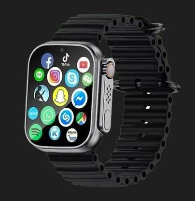 BOOMLY T800 Pro Max Stay Connected with YouTube, Facebook, and Insta Notifications Smartwatch