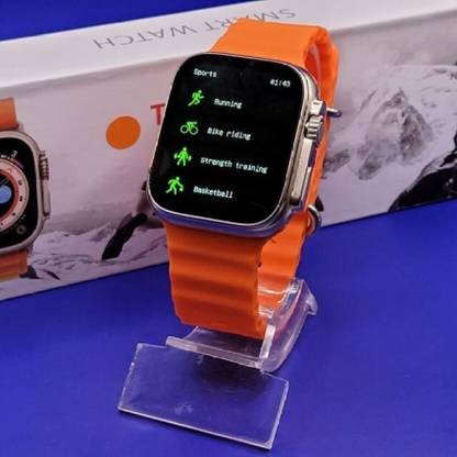 Bypass T800 ULTRA ORANGE WIRELESS CHARGER 1.99 INFINITE DISPLAY SMART WATCH BF129333 Smartwatch