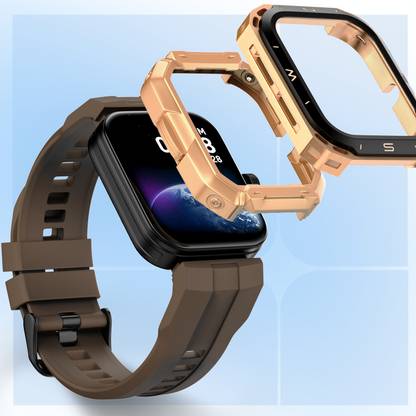 Noise Triumph 1.85" Display with swappable dial cases, BT Calling, With Free Dial Case Smartwatch