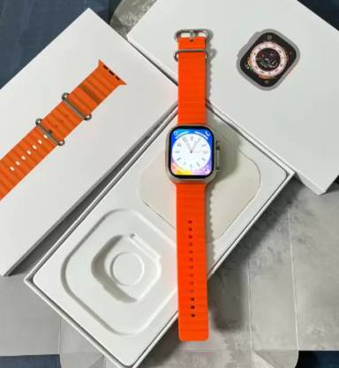 Satyam TRADERS T800 Ultra Smart Watch Series 8 For Men & Women (Orange, Free Size) Smartwatch
