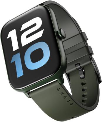 Boult Ridge BT Calling 1.8″ HD Display, Zinc Alloy Frame, 140+ Watch Faces, 500Nits Smartwatch  (Green Strap, Free Size) at Rs. 1499