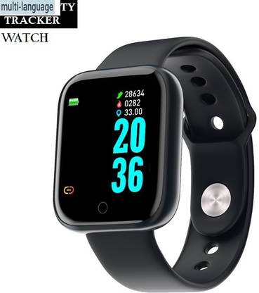 DEROWN K2745 D20 PLUS FITNESS TRACKER STEP COUNT SMART WATCH BLACK(PACK OF 1) Smartwatch