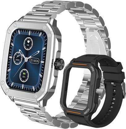 PA Maxima Max Pro Flash+ 1.91"UltraHD Display,Interchangeable Case,BT Calling,Active Crown Smartwatch