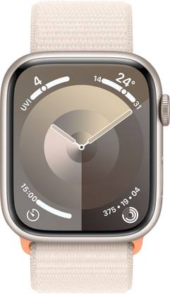 Apple Watch Series 9 GPS 45mm Starlight Aluminium Case with Starlight Sport Loop