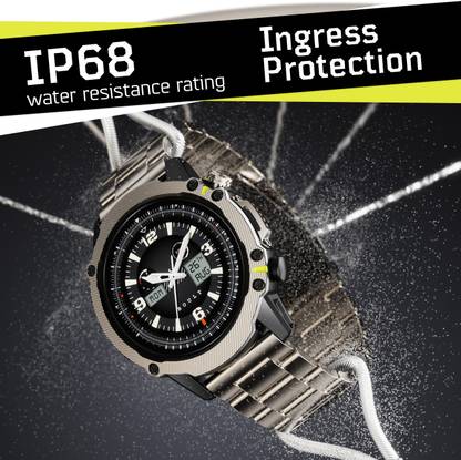Boult Sterling Pro BT Calling, 1.43" AMOLED, 800 Nits Brightness, Metallic Frame, IP68 Smartwatch