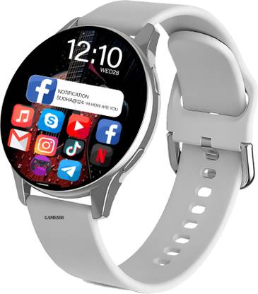 GameSir Active2 Round Stay Connected with YouTube, Facebook & Insta,Netflix Notification Smartwatch