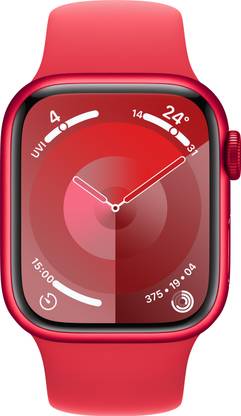 Apple Watch Series 9 GPS 41mm RED Case & RED Sport Band - S/M