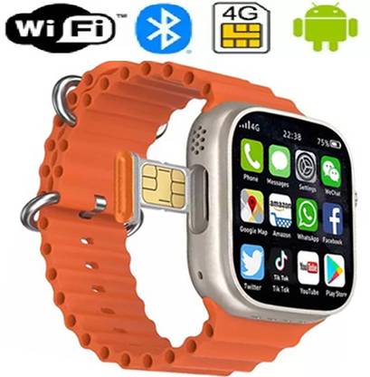 OTUR S8 Ultra 4Gsim Smartwatch social media apps, Youtube, Facebook, Intagram more Smartwatch