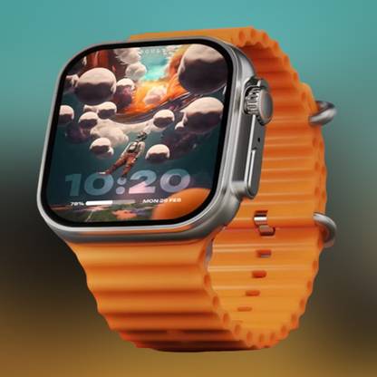 KadWaniya T800 Ultra Smart Watch With Wireless Charging Smartwatch