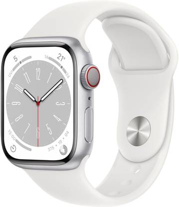 Apple Watch Series 8 GPS + Cellular with ECG app, Temperature sensor, Crash Detection (White Strap, Regular) deal from flipkart Apple Watch Series 8 GPS + Cellular with ECG app, Temperature sensor, Crash Detection (White Strap, Regular) deal from flipkart