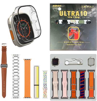 TECHMAZE Ultra 10 Smart Watch Amoled Display IP67 Water Resistant Smartwatch