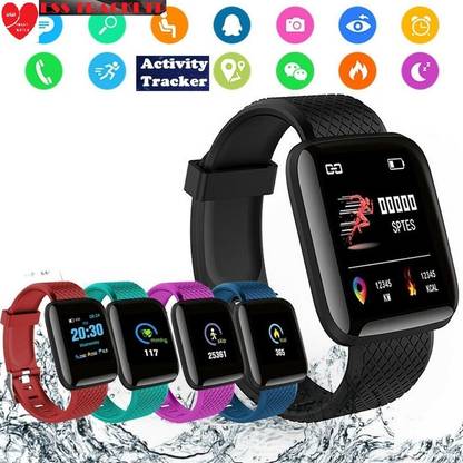 Jocoto E2511 PLUS_ID116 ACTIVITY TRACKER SLEEP TRACKER SMART WATCH BLACK (PACK OF 1) Smartwatch