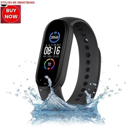AZSY F1000 M5_MAX STEP COUNT BLUETOOTH SMART BAND BLACK(PACK OF 1)
