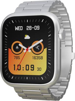 PA Maxima Max Pro Crystal 1.83" Ultra HD Display 650 Nits, BT Calling, Premium Metallic Smartwatch