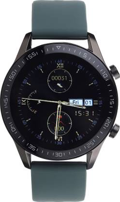 Tech-Log T-PRO Full Touch Large Display Round Smart Watch with in-Built (Green) Smartwatch