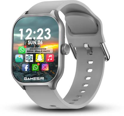 GameSir H9 Grey Smartwatch with Bluetooth, Fitness & Heart Rate Tracking Smartwatch
