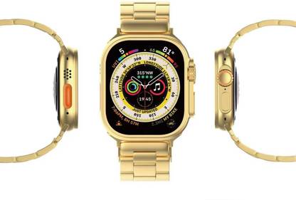 Futures Kaart X8 Ultra Touch Watch with 25+ New Features Golden 2 Inch Display Smartwatch