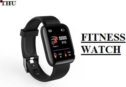 Bymaya S1267 ID116_PRO HEART RATE STEP COUNT SMART WATCH BLACK(PACK OF 1) Smartwatch