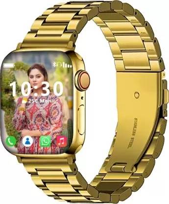 TECHMAZE S9 Ultra Gold Edition With Sports Mode Golden SmartWatch for Businessman T45 Smartwatch
