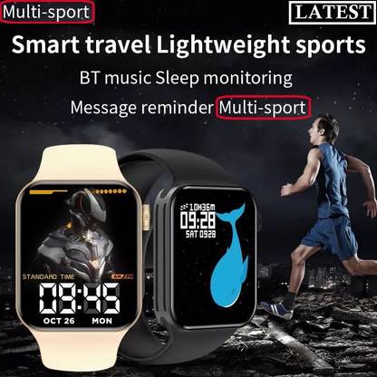 Stybits A847 T200 MAX MULTI FACES HEART RATE SMART WATCH BLACK(PACK OF 1) Smartwatch