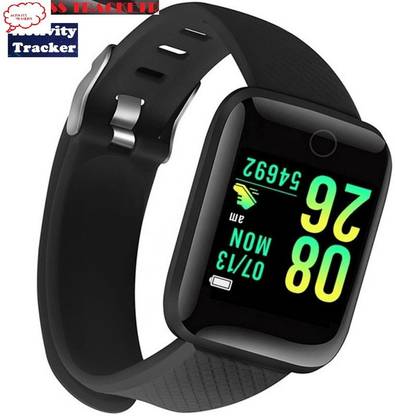 Bymaya E1556 PRO_ID116 STEP COUNT BLUETOOTH SMART WATCH BLACK (PACK OF 1) Smartwatch