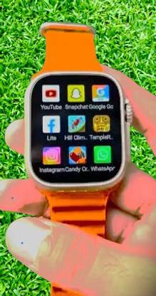 maxphony T800 Ultra orange Smart Watch Display, Bluetooth Calling HD Smart S8 Smartwatch