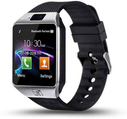 ALPHATROZ DZ09-smartwatch with touchscreen and sim card support dual strap Smartwatch