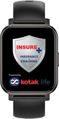 GOQii Stream Bluetooth calling 5 Lakh Health & 1 Lakh Life Insurance Covered Smartwatch