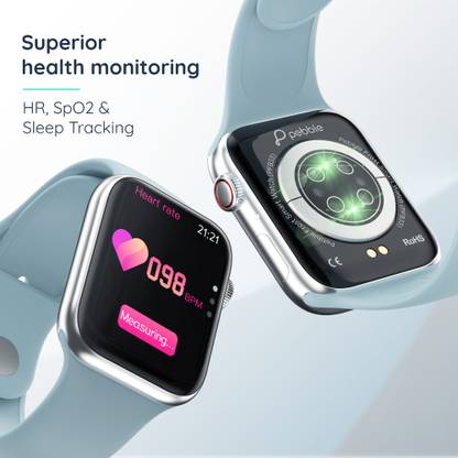 Pebble Frost 1.87'' BT Calling with 2.5D Curved HD Display, AI Voice Assisst Smartwatch