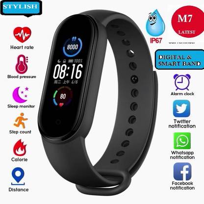 Bashaam B1003(M7) LATEST ACTIVITY TRACKER BLUETOOTH SMART WATCH BLACK ( PACK OF 1)